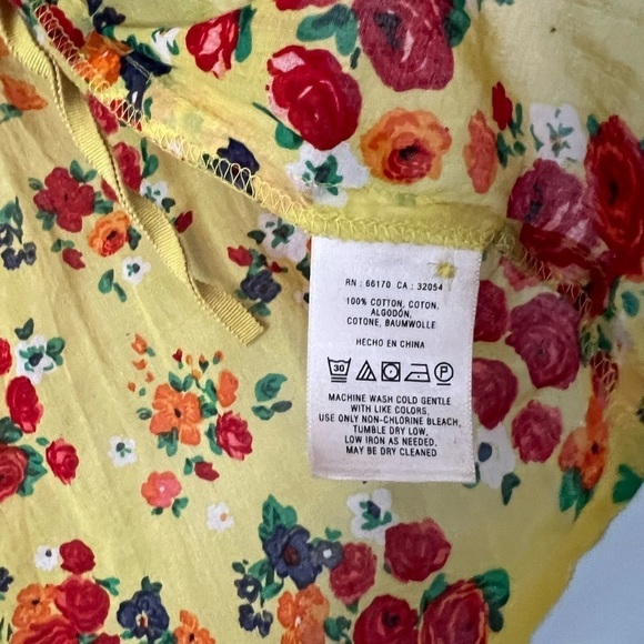 Postmark Anthropologie Floral Lemon Drop Top - Picture 7 of 10